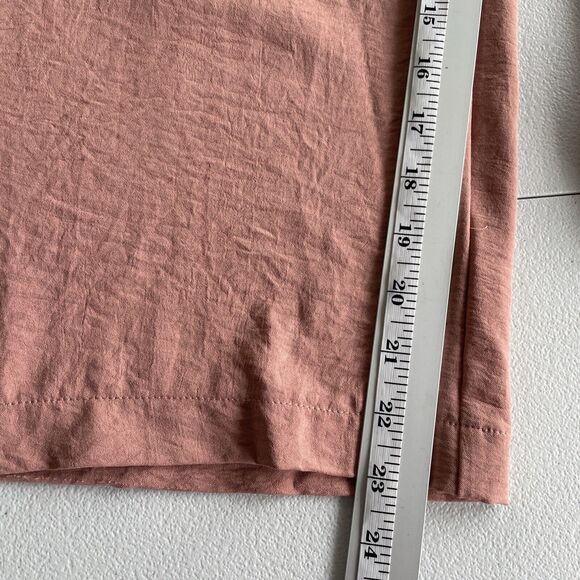 Eliane Rose Wide Leg Pull On Belted Cropped Pants Women’s Size M Dusty Pink - Picture 11 of 11